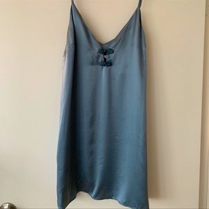 REFORMATION blue kimono style slip dress size S